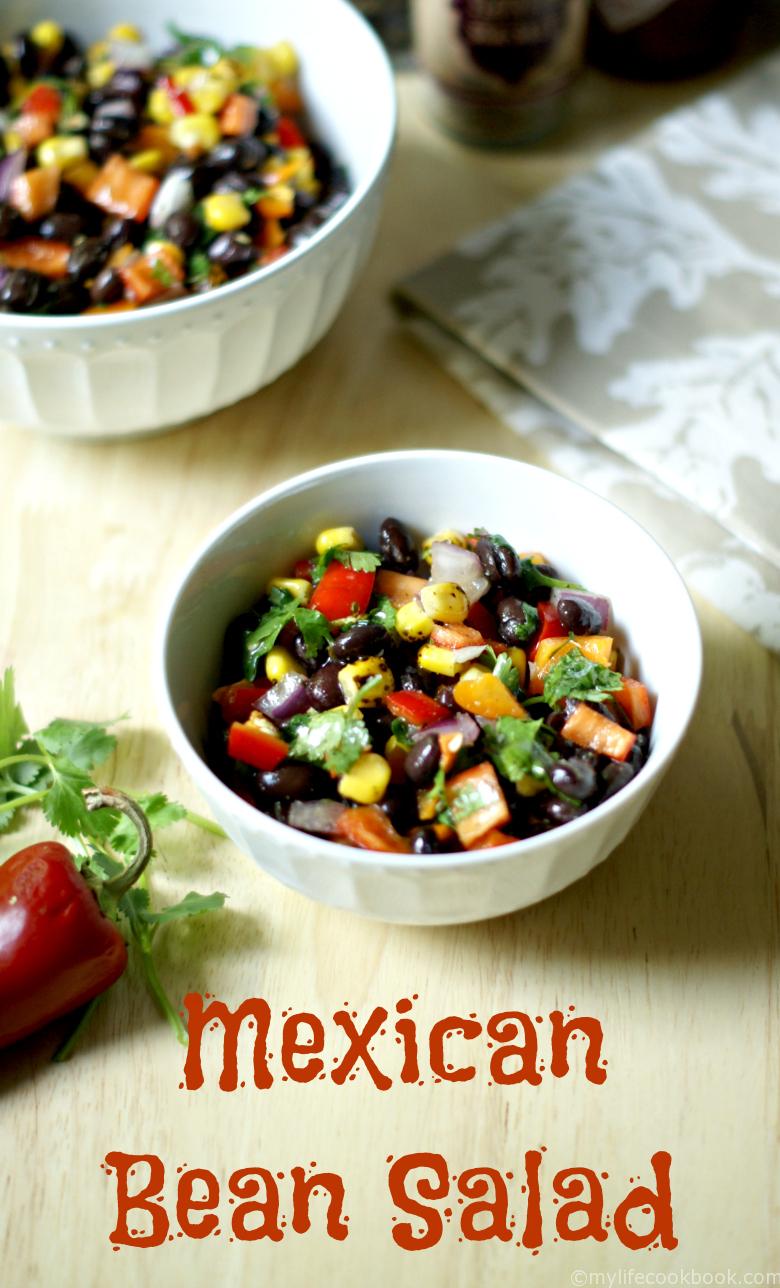 Quick & Easy Mexican Bean Salad My Life Cookbook