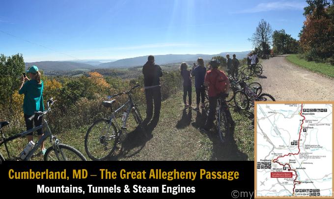 Enjoy a Day Trip with Rick on a bicycle ride from Deal, Pa to Cumberland MD in this scenic and easy bike trip.