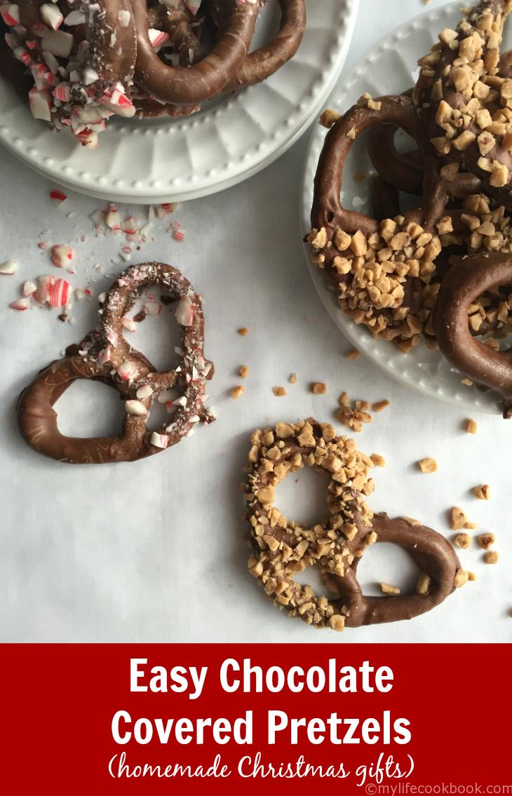 How do you make chocolate-covered pretzels?