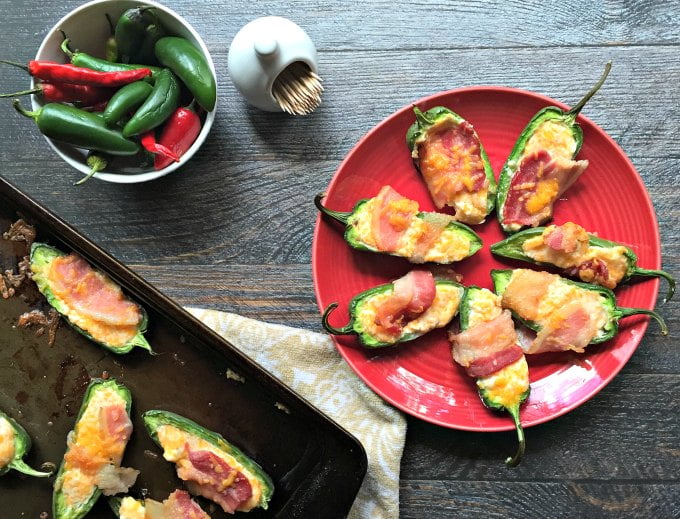 Bacon Wrapped Stuffed Jalapeños (low carb) My Life Cookbook low carb healthy everyday recipes.