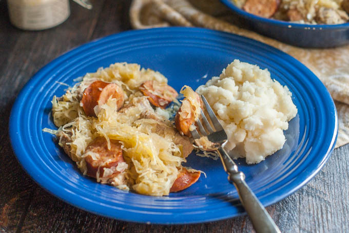 New Year&#039;s Pork &amp; Sauerkraut in the InstantPot - My Life Cookbook - low carb healthy everyday