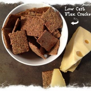 Yummy Low Carb Flax Crackers - great source of fiber too.
