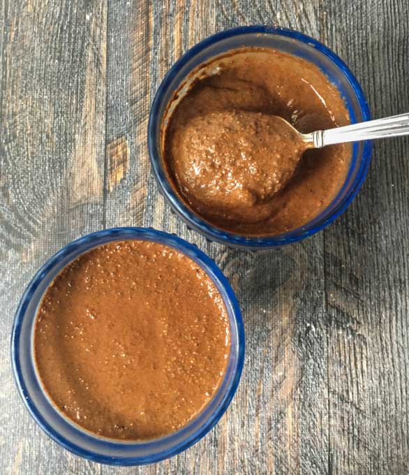 This low carb chocolate chia protein pudding is a delicious dish you can eat for dessert or even for breakfast! Low carb (2.5g net carbs) but high in protein and only takes 5 minutes to make.