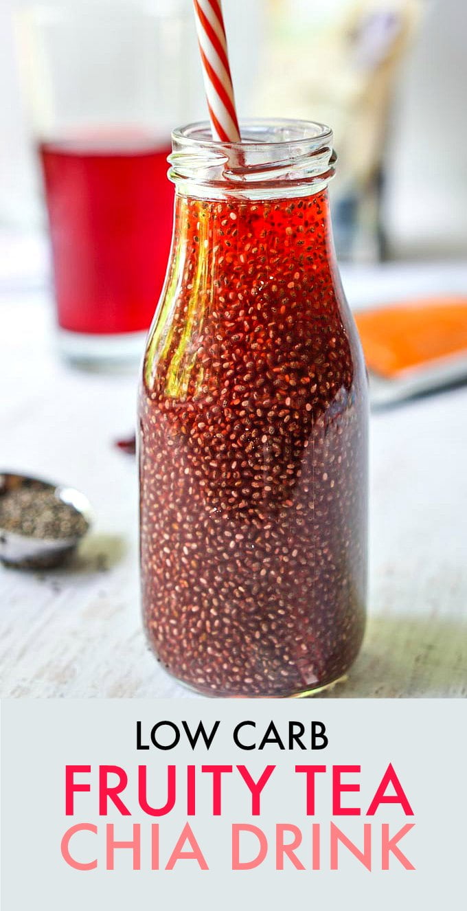 Keto Fruity Chia Tea Recipe a healthy filling homemade chia