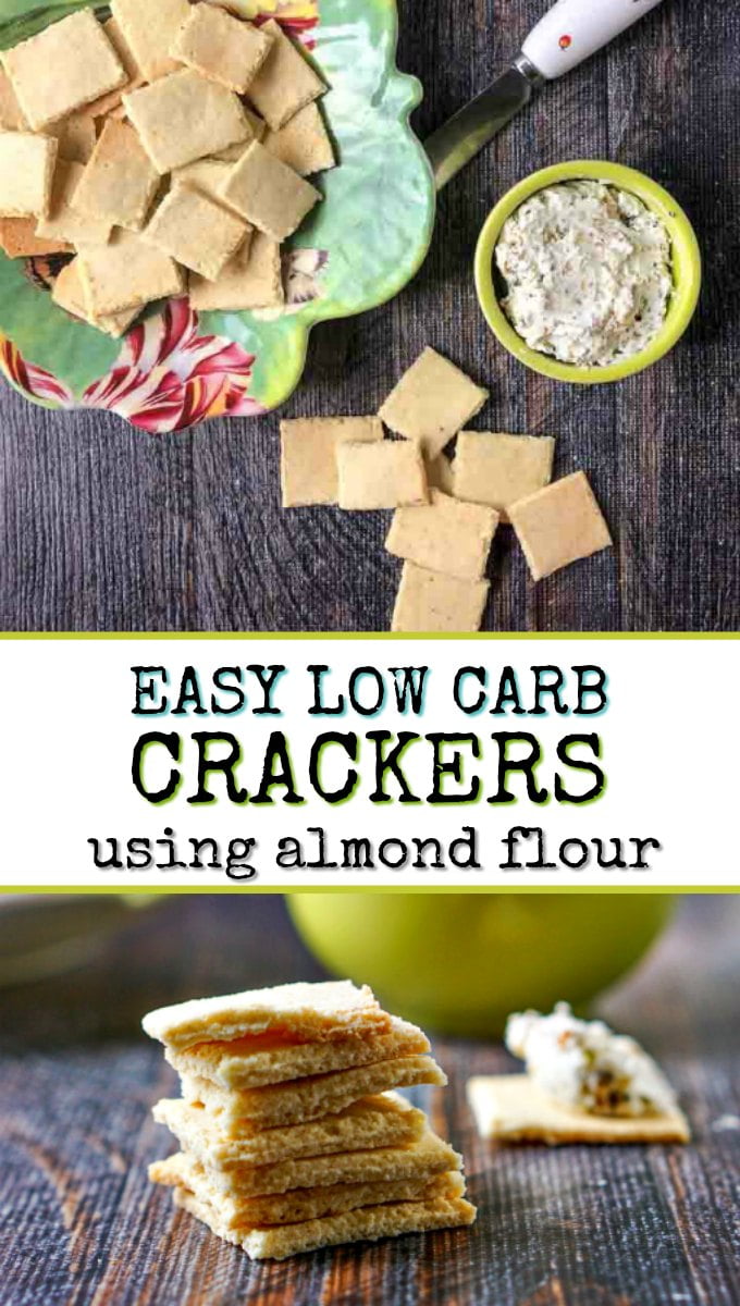Keto Almond Flour Crackers Recipe easy gluten free, keto snack!