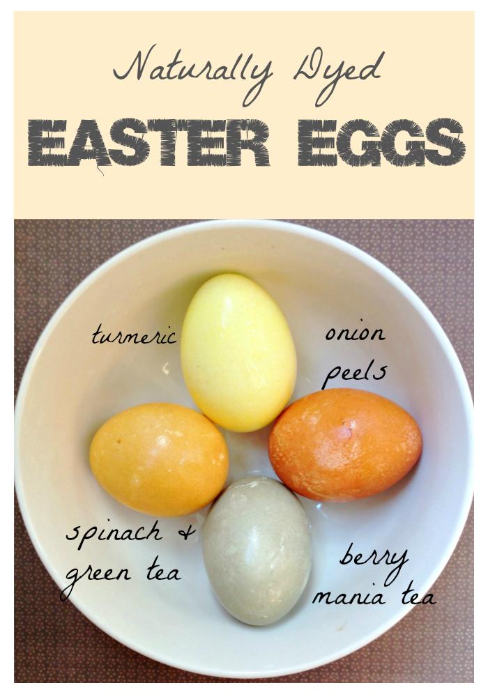 Naturally dyed Easter Eggs