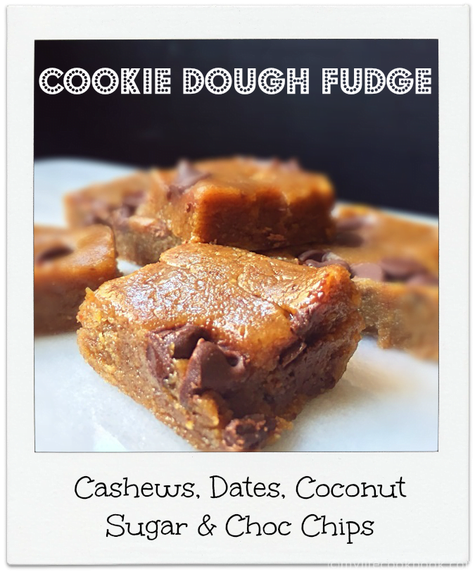 This delicious cookie dough fudge only has 4 ingredients and is gluten free and healthy.