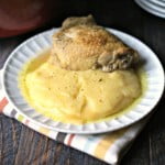 Chicken with polenta and bang is an old family recipe that is perfect on cold winter days.