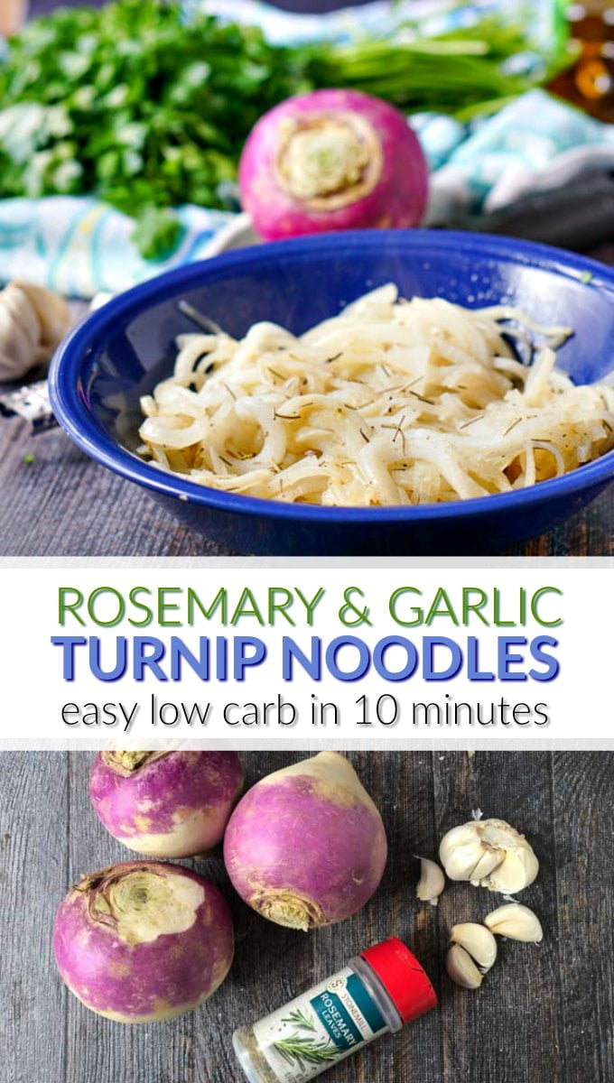 Low Carb Rosemary & Garlic Turnip Noodles Quick & Easy Dinner My