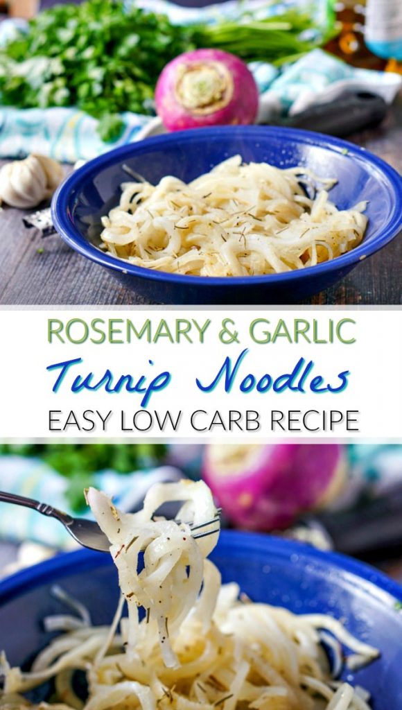 Low Carb Rosemary & Garlic Turnip Noodles Quick & Easy Dinner My