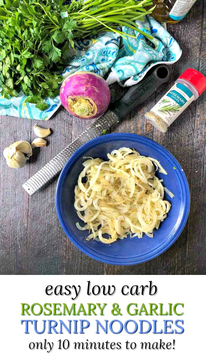 Low Carb Rosemary & Garlic Turnip Noodles Quick & Easy Dinner My