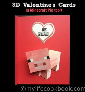 3D Valentine's (A Minecraft Pig too)