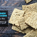 Easy Cashew Crackers. Grain free and the only ingredients are cashews, egg whites and spices!