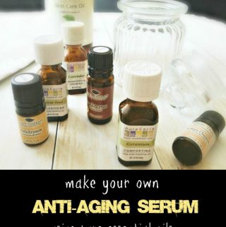 Make your own anti-aging serum using pure essential oils.