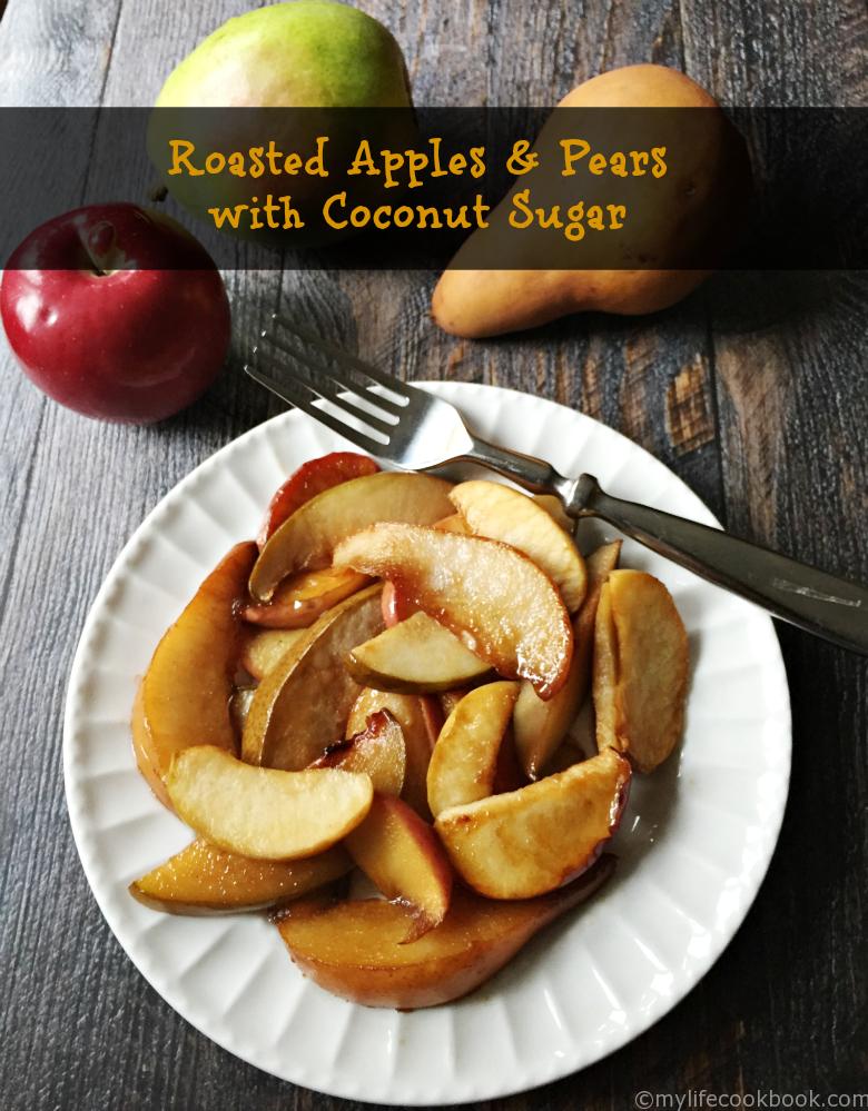 Roasted Apples and Pears with Coconut Sugar