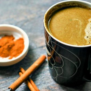 This hot cinnamon buttered matcha has the buttery, cinnamon goodness of a piece of buttered cinnamon toast. Matcha tea has great health benefits and tastes great in this warming low carb drink.