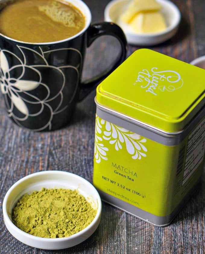 This hot cinnamon buttered matcha has the buttery, cinnamon goodness of a piece of buttered cinnamon toast. Matcha tea has great health benefits and tastes great in this warming low carb drink.