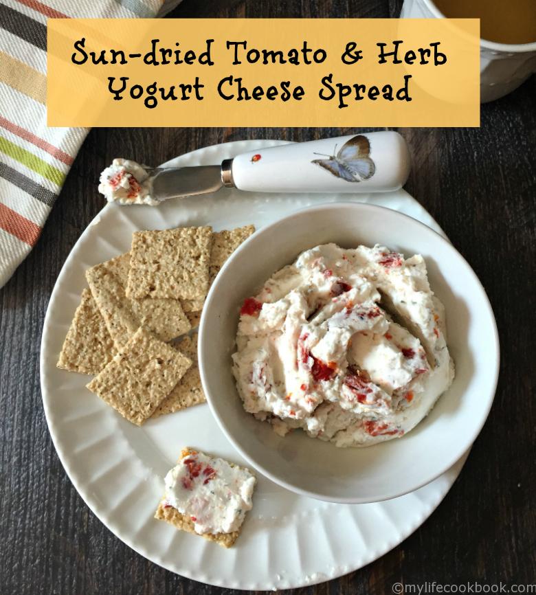 This sun dried tomato and herb yogurt cheese spread is less that 1 point on WW. Lots of flavor with few calories.