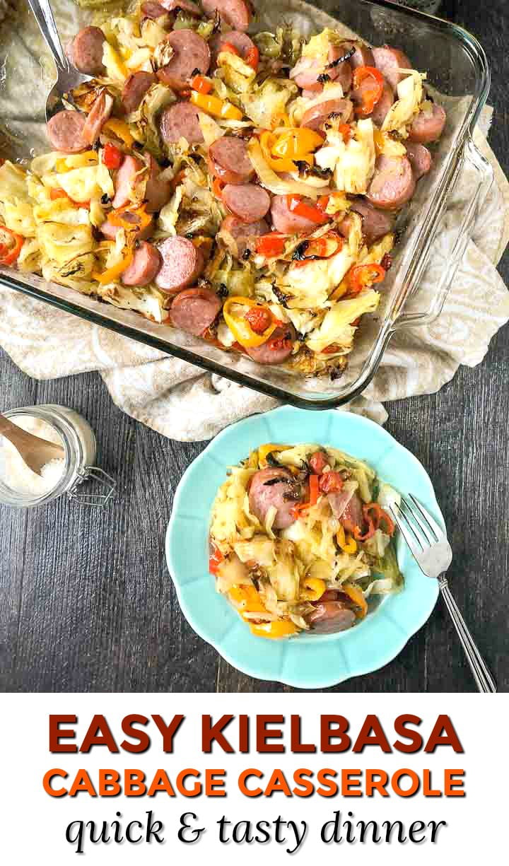 Kielbasa & Cabbage Casserole With Peppers Quick & Easy Dinner! My