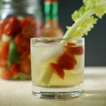 Vodka infused with peppers, tomatoes, celery, garlic and more for a low carb alternative to a Bloody Mary.