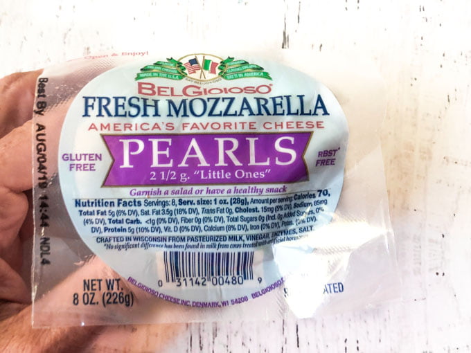 fresh mozzarella pearls 