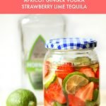 These fruit & herb infused liquors are a fun way to use all that ripe and luscious summer fruit. I have three delicious flavors for you: strawberry basil gin, apricot ginger vodka and strawberry lime tequila!
