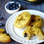 These Paleo blueberry bagels are both low carb and gluten free. A healthy alternative to bread. Very filling with only 3.5g carbs & 7.3g protein.
