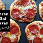 Using 2 Ingredient dough these mini pizzas can be frozen so you can eat them whenever you want.