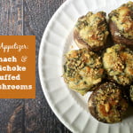 This is the easiest and tastiest appetizer to make, Spinach & Artichoke Stuffed Mushrooms
