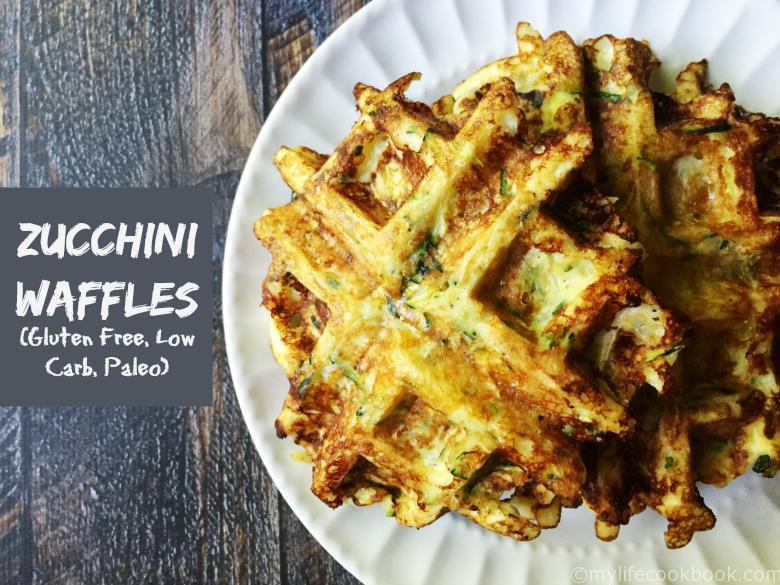 These savory Zucchini Waffles are low carb, Paleo, and gluten free. Great for breakfast or even a snack!