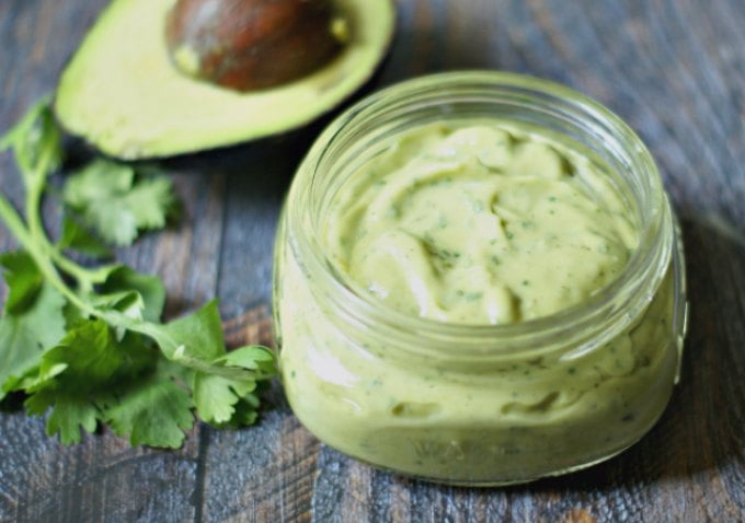 This creamy avocado lime dressing is thick and delicious. Perfect for a salad or even as a dip.