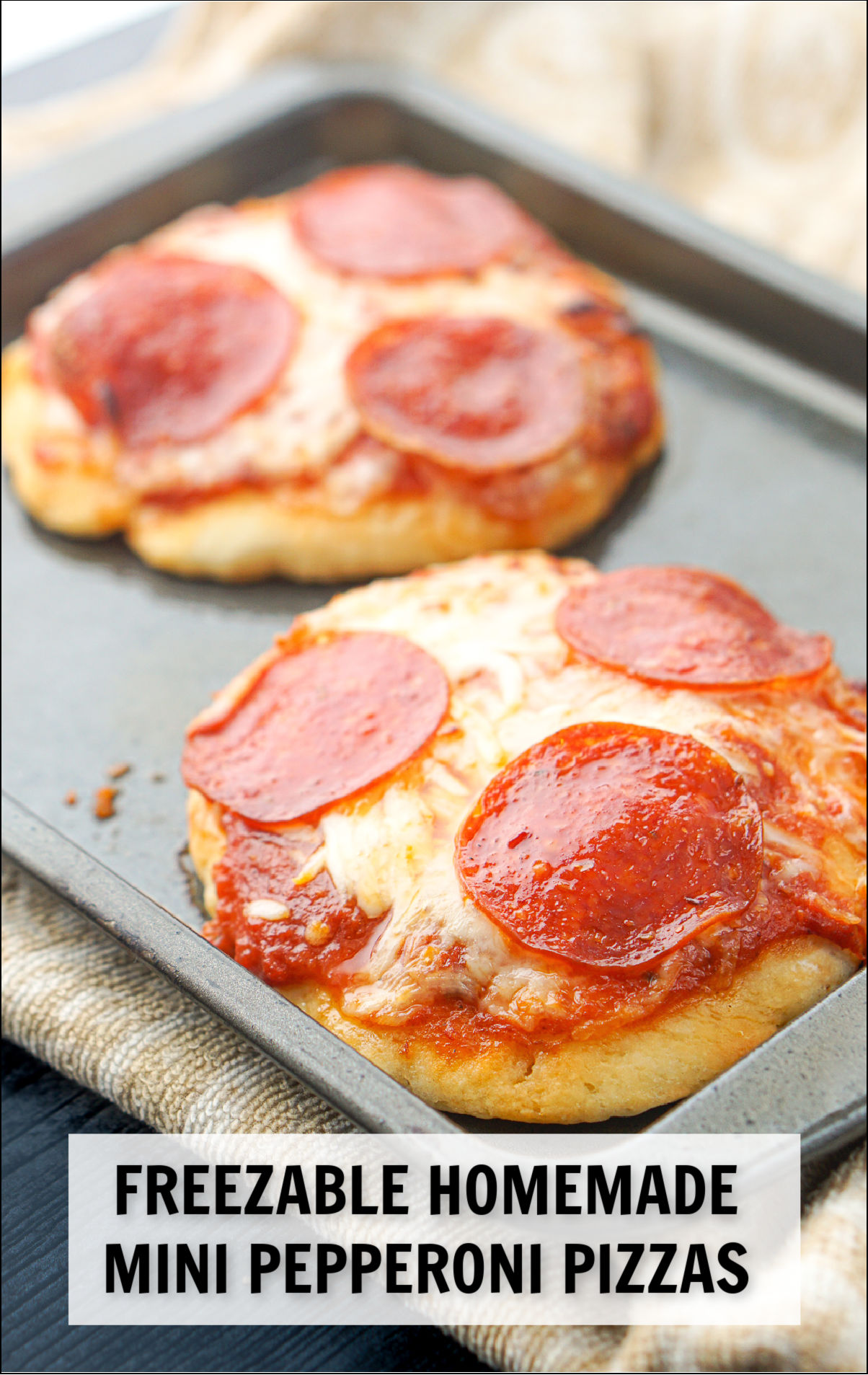 Mini Frozen Pizzas using 2 Ingredient Pizza Dough easy and tasty dinner!