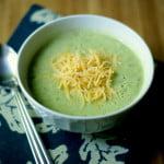 Cheesy Zucchini Soup is a quick and easy dish to make and uses all that zucchini from your garden. A healthy, tasty soup!