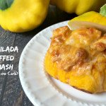 This Enchilada Stuffed Squash is a great low carb and Paleo use of the squash from your garden. Fun dinner for the kids as you use the squash as a bowl!