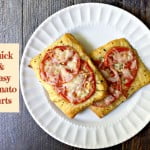 Using crescent rolls you can make these tomato tarts in just minutes. Tastes great when you use fresh garden tomatoes.