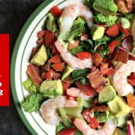 This shrimp BLT salad is simple and delicious! The classic combination of bacon, lettuce and tomato is even better with shrimp and avocado. Low carb and Paleo too!
