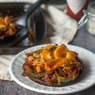 These fajita stuffed portobellos make for a delicious and easy low carb dinner.  