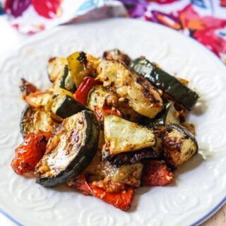 Roasted Zucchini and Tomatoes