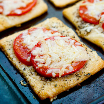 cookie sheet with easy tomato tarts