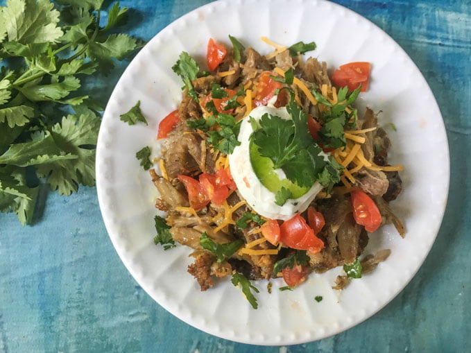 Slow Cooker Zesty Garlic Pulled Pork (low carb & Paleo)