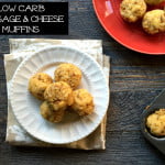 These delicious low carb sausage & cheese muffins make the perfect snack, breakfast or even appetizer. Easy to make and taste like a sausage and cheese pizza!