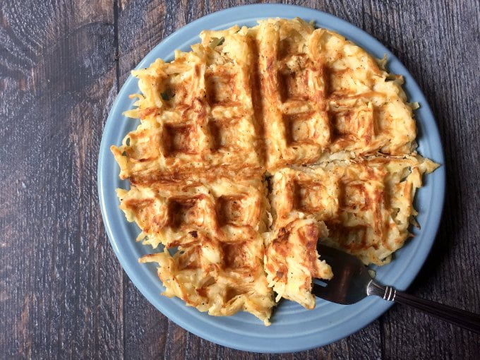 Paleo Waffle Hash Browns (using Celeriac)