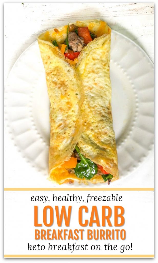 Freezable Low Carb Breakfast Burrito Recipe Keto Breakfast On The Go