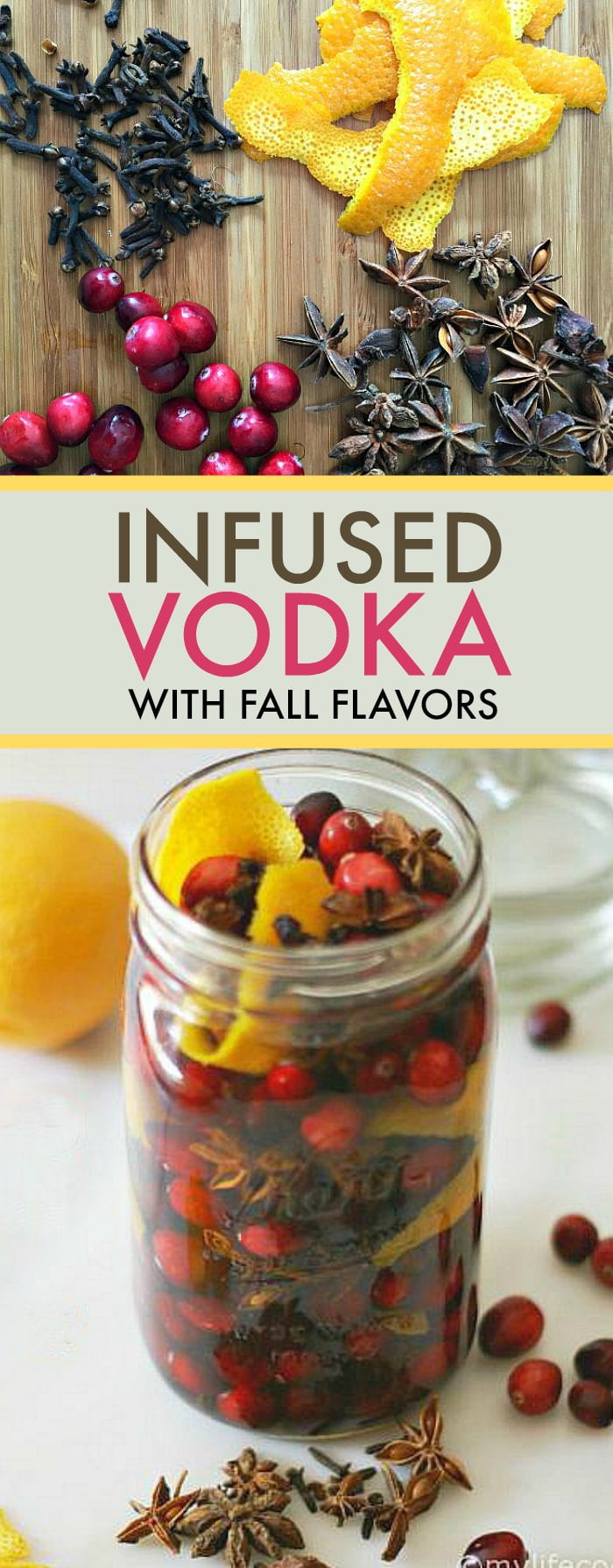 Enjoy the flavors of fall in the infused vodka using cranberries, oranges, cloves and star anise. A great low carb drink for fall.