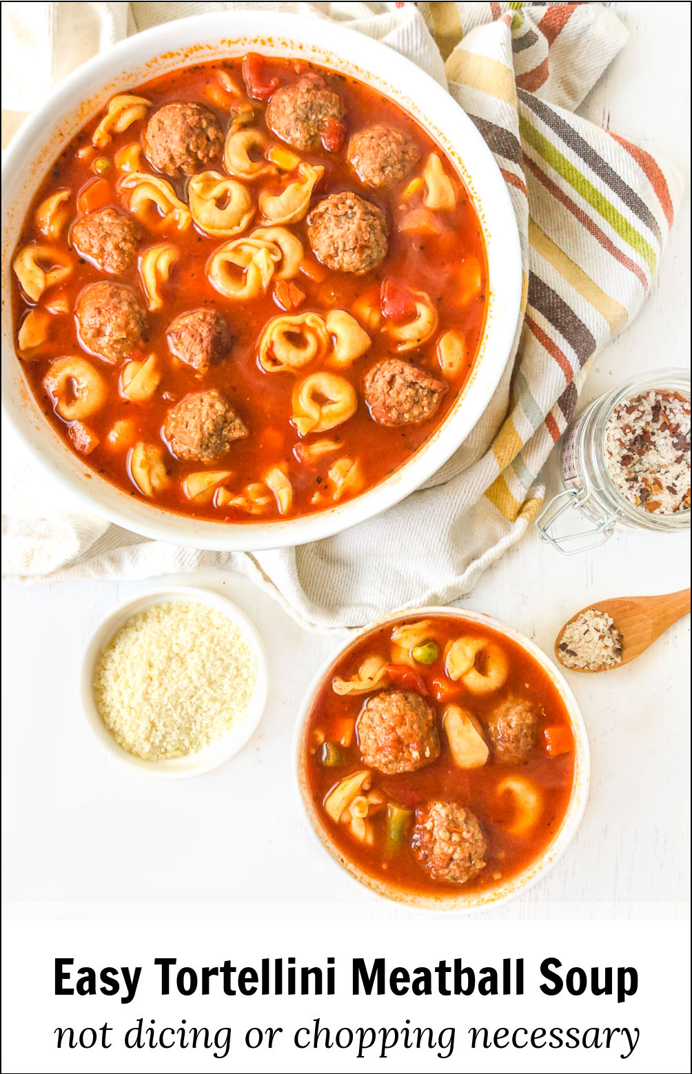 Easy Meatball Tortellini Soup Recipe hearty Italian soup In 25 minutes!