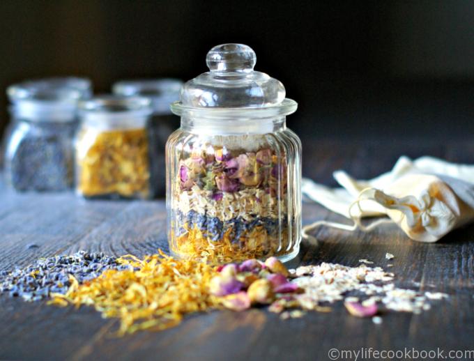 Herbal bath tea jars are both beautiful and useful. Give as a gift or use for yourself and take a relaxing bath.