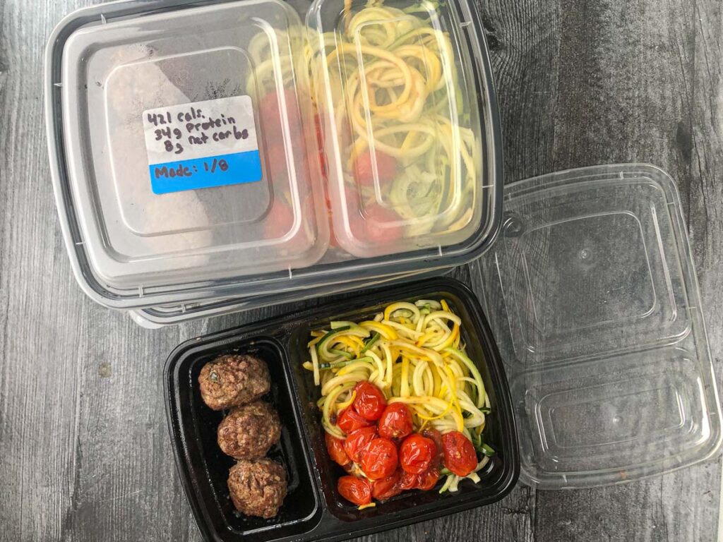 Healthy Homemade Frozen Microwave Meals | gluten free and high protein