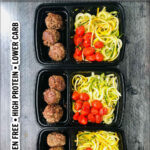 3 black freezer containers with healthy homemade microwave freezer meals with text
