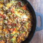 This low carb breakfast pizza would be great for breakfast, lunch or dinner. Easy and tasty meal. Only 2.1g net carbs!