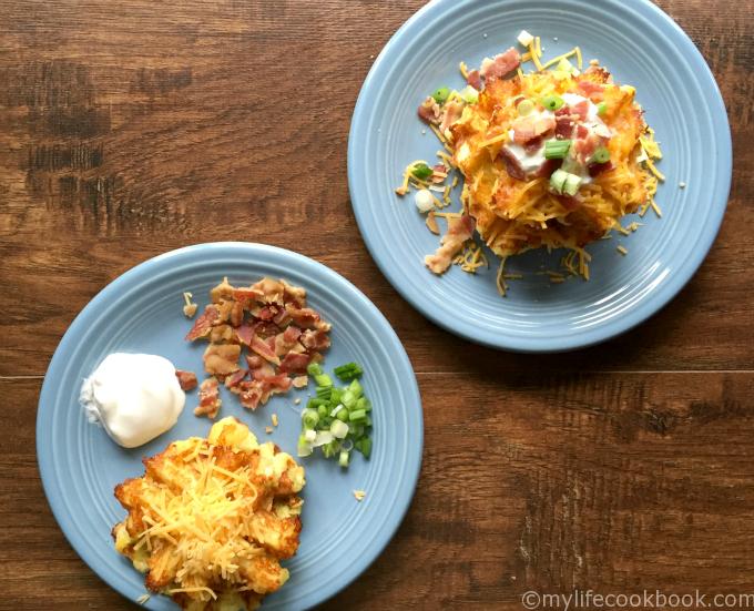 These loaded potato waffles are not only quick and easy to make, they taste delicious. A new way to eat your potatoes!